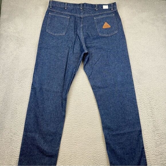 Bulwark FR‎ Jeans Mens 38x35 Blue Denim Flame Resistant Work Wear Straight - Picture 4 of 15